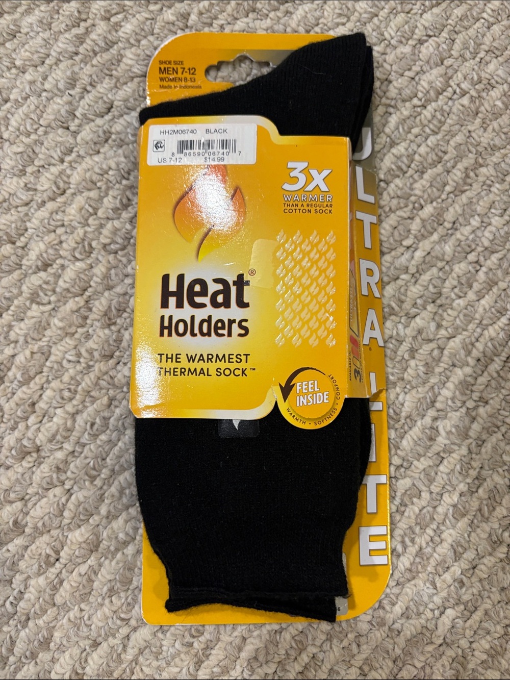 Heat Holders Men’s Thermal Socks - Black